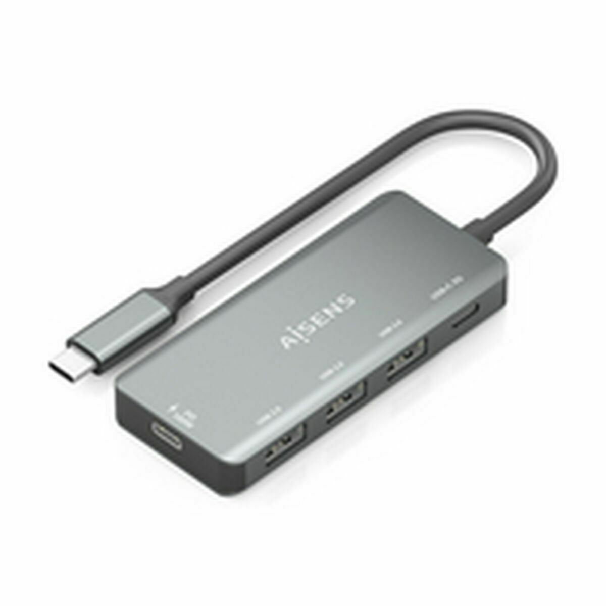 USB Hub Aisens CPNT Grey 100 W
