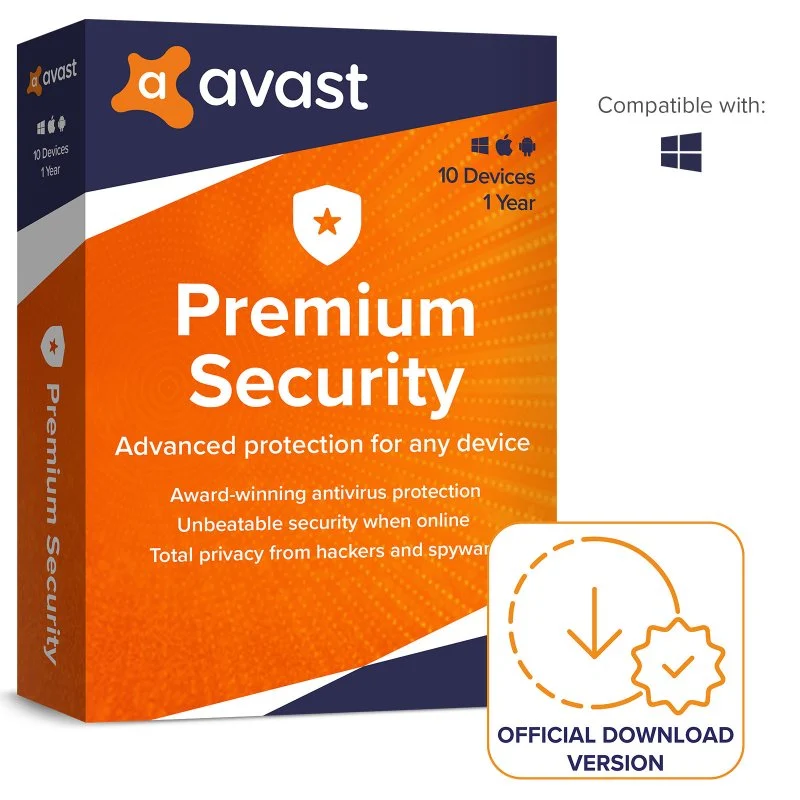 Avast Premium Security 1 Year /10 Devices