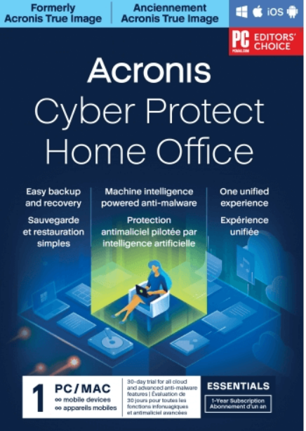 Acronis Cyber Protect Home Office Essentials - 1-Year, 1-Device