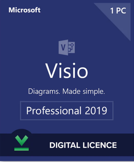 Microsoft Visio 2019 Professional Digital Licence