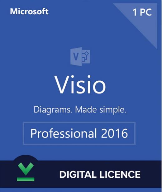 Microsoft Visio 2016 Professional Digital Licence