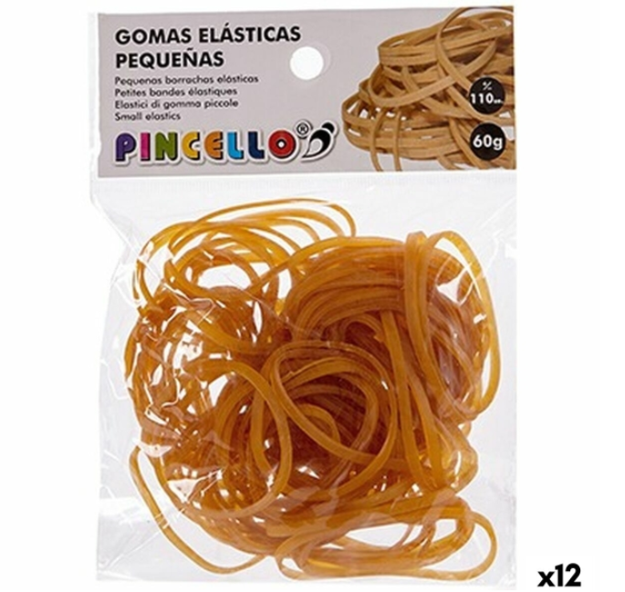 Elastic bands Pincello Yellow (12 Units)