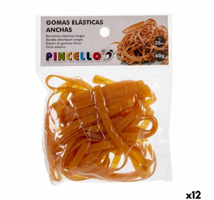 Elastic bands Pincello Yellow Broad (12 Units)