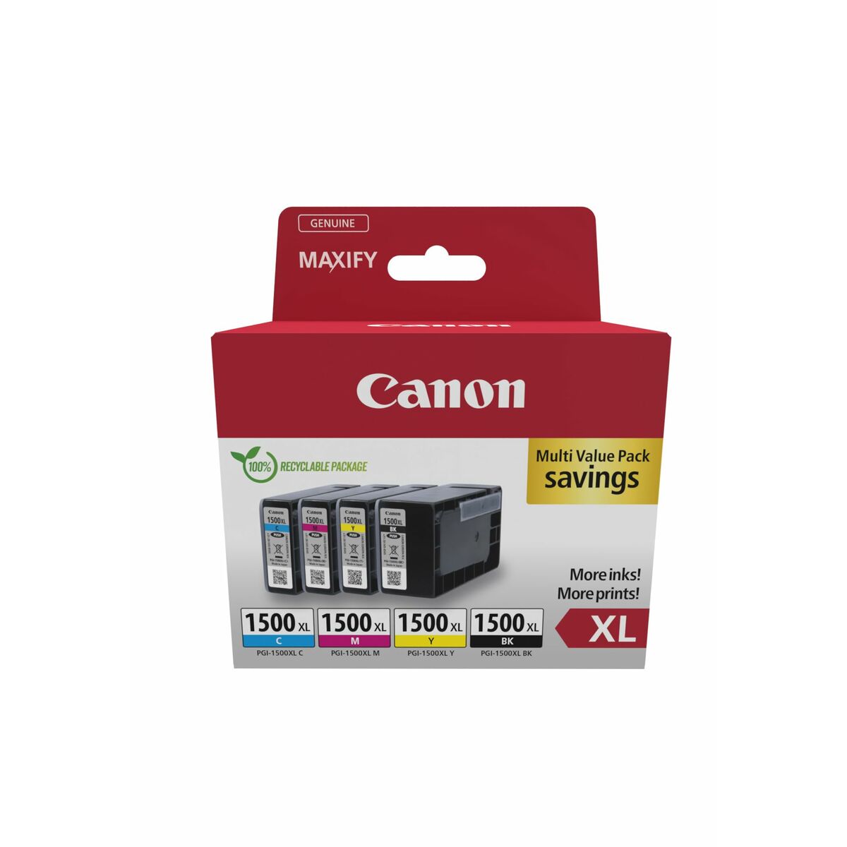 Original Ink Cartridge Canon PGI-1500XL Multicolour Black/Cyan/Magenta/Yellow
