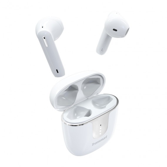 Wireless Bluetooth Invisible Ear Headset Sports Running White